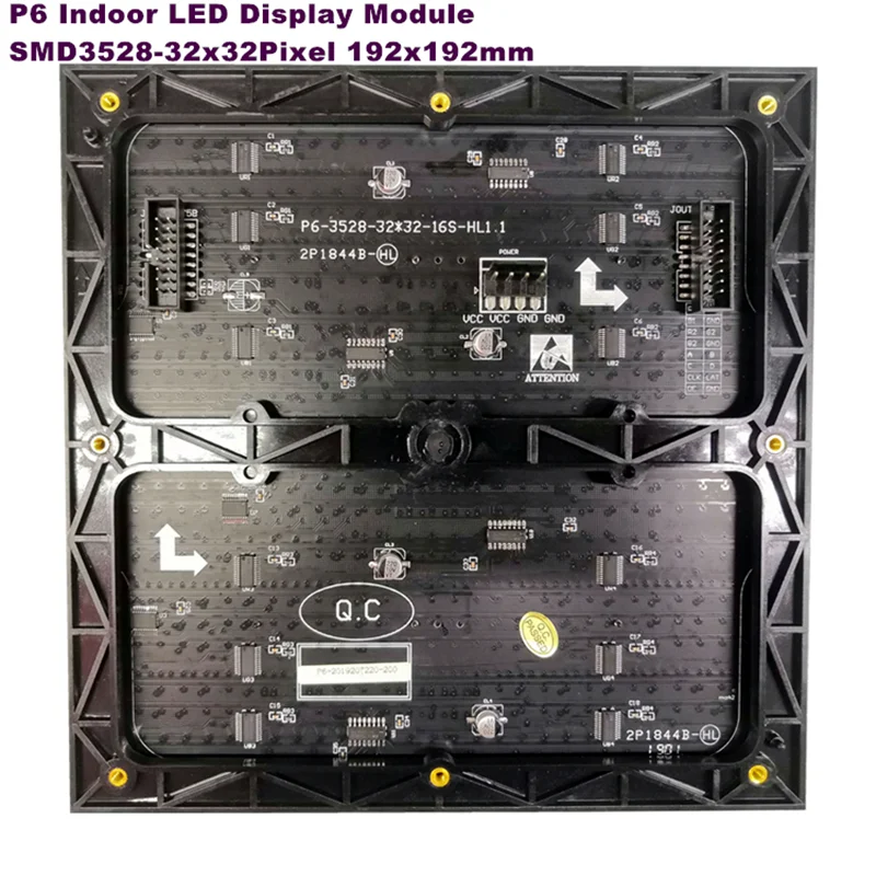 LED Panels P6 Indoor 192x192mm 32*32Pixel SMD3528 HUB75 Full Color RGB LED Display Screen