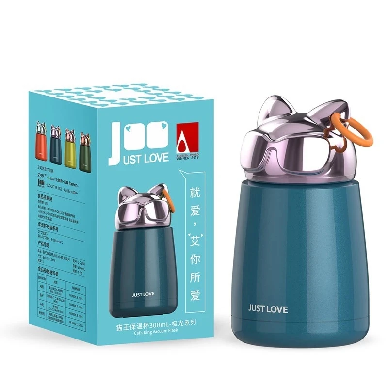 300ml portatile Mini caffè Thermos boccetta sottovuoto isolata Tumble in acciaio inox bella bottiglia d\'acqua da viaggio bottiglia termica regalo