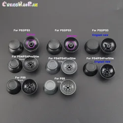 Analógico Thumbstick Controlador de Substituição, Polegar, Cogumelo Grip Cap Capa para PS2, PS3, PS4 Pro, Slim, PS5, Peça de Reparação, Cinza, 2Pcs