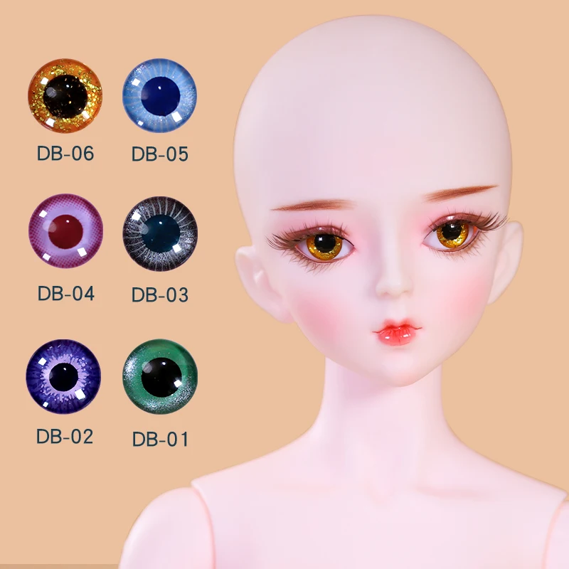 DBS 1/3 BJD 14mm eyeball  suitale for 60cm sd Doll different colors diy  makeup accessories toy gift