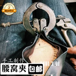 Leather Craft Shoemaker Cobbler Shoes Upper Hold Fixed Shape Waist Clip Clamp Pliers Tool Adjustable - Knife Cutter Punch Chisel