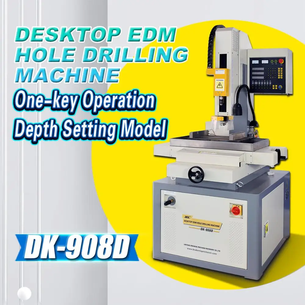 DK-908D Desktop EDM Small hole Drilling Machine Ø0.3-3mm Depth Setting&One-Key Processing