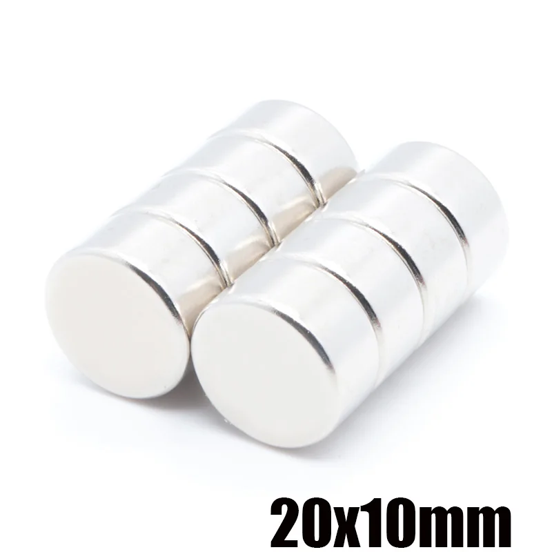 10pcs 20x10 mm neodymium magnet 20mm*10mm strong rare earth neodymium magnets 20*10 mm NdFeB permanent round magnetic 20mmx10mm