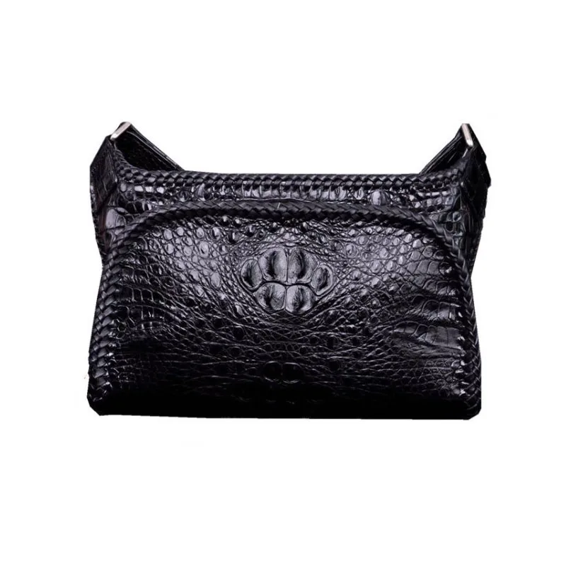 

ouruili New crocodile leather men chest bag cross-body bag cool style style one shoulder bag fashion trend