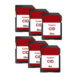 Atacado de cartão de memória cid oem, adaptador de navegador de mapa cid sd personalizado de alta velocidade, logotipo 8gb16gb 32gb 64gb, com 10 peças