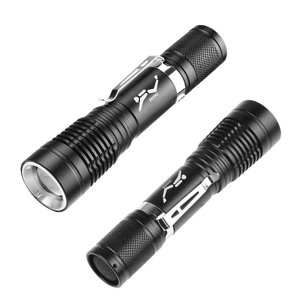 Mini Portable Diving Flashlight Super Bright P20 Wick Rating Professional Diving Light With Hand Rope