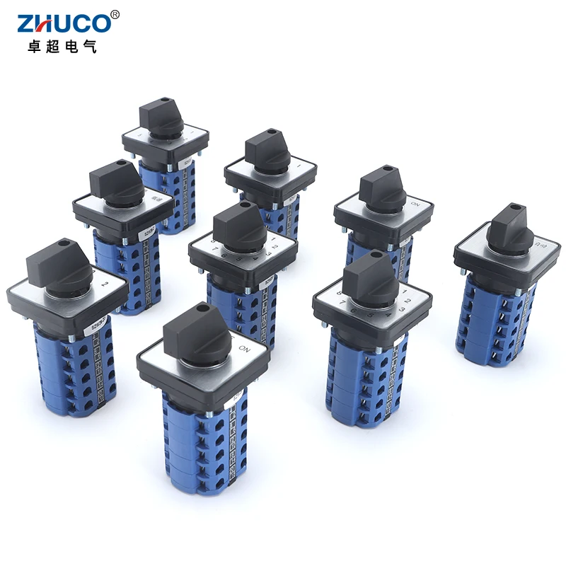 ZHUCO SZW26/LW26-20 5 أقطاب 20A 660 فولت 64/48 مللي متر التحكم في المحرك تبديل الدائرة اختيار كام التحول التبديل C0A.5 D505.5 0-5.5 #1