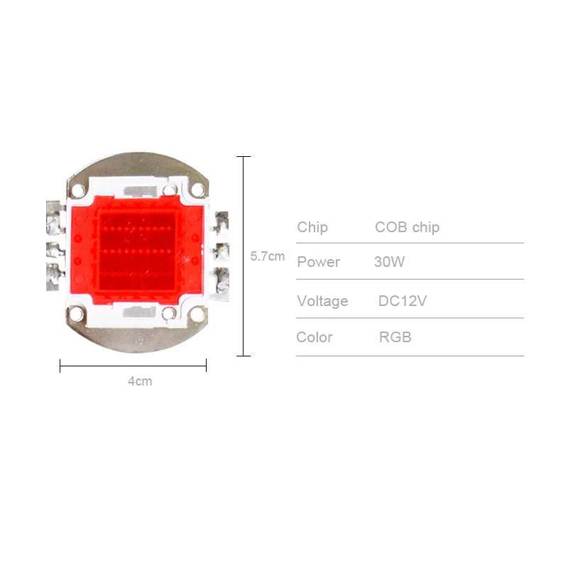 WS2811 wysokiej dioda led dużej mocy moduł piksel; DC12-24V wejście; 30W adresowalnych RGB pełny kolor pikseli reflektor