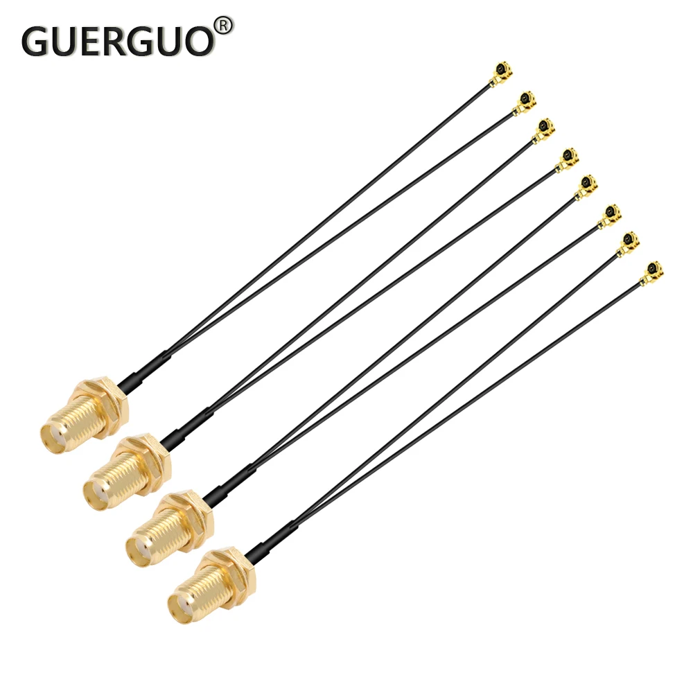 

10pcs SMA to 2 x IPX U.fl IPEX1/4 Female WIFI Antenna Pigtail Jumper RG1.13/0.81 mm Extension RF Cable