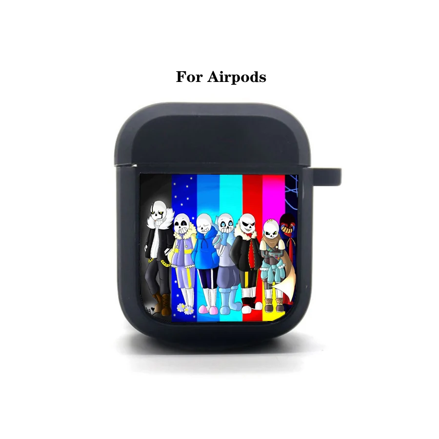 Game Undertale Airpods Case Cover Apple Airpods Oortelefoon Zak Zachte Siliconen Bluetooth Beschermende Oortelefoon Geval