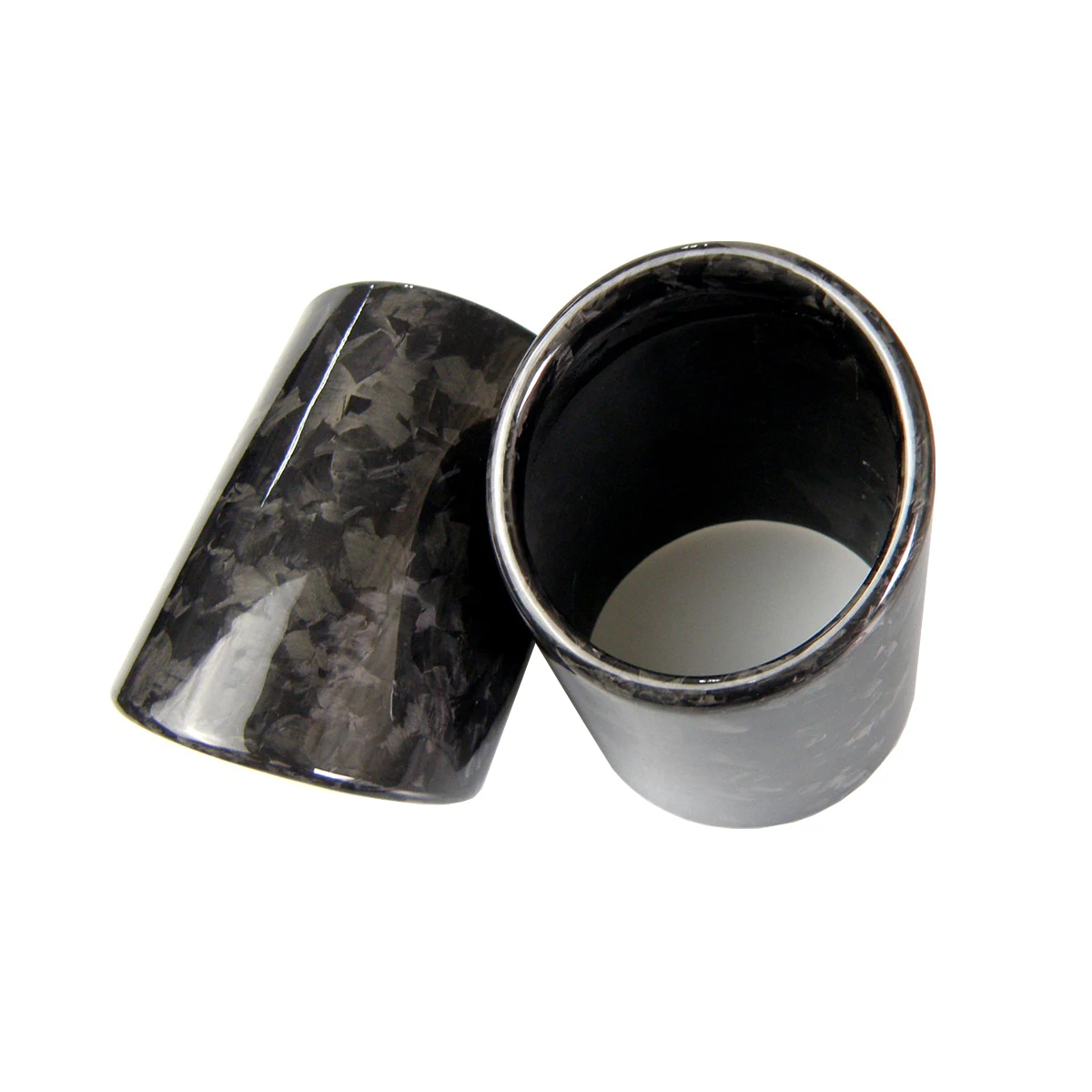 Car Universal Exhaust Pipe Forged Carbon Fiber Cover Exhaust Muffler Pipe Tip case Exhaust Tip housing