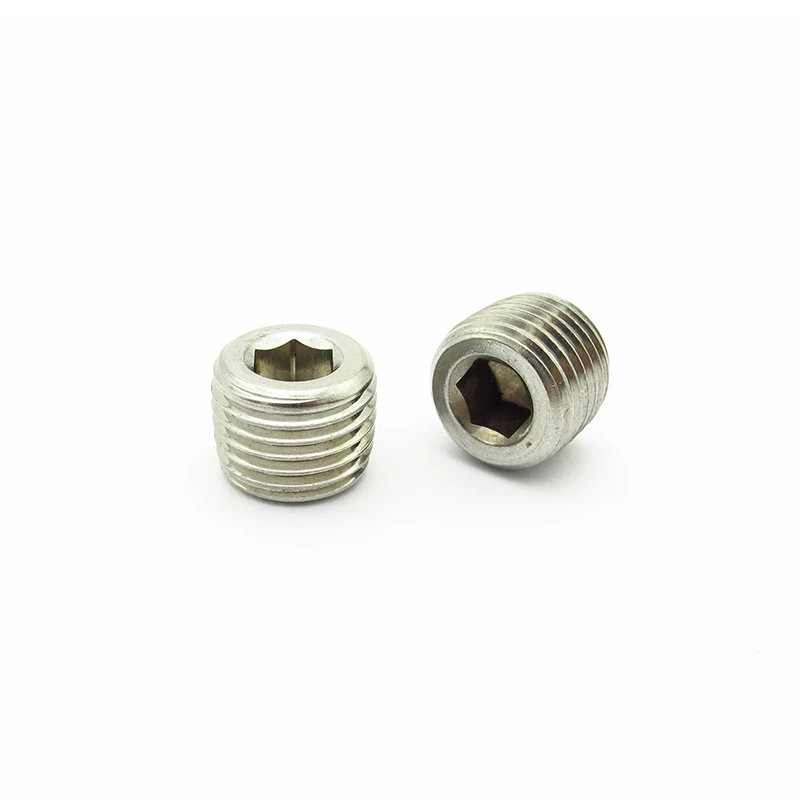 1/8 "1/4" 3/8 "1/2" 3/4 "1" NPT ذكر الموضوع 304 سداسية من الفولاذ المقاوم للصدأ المقبس نهاية غطاء التوصيل وصلة أنابيب موصل موصل مقرنة