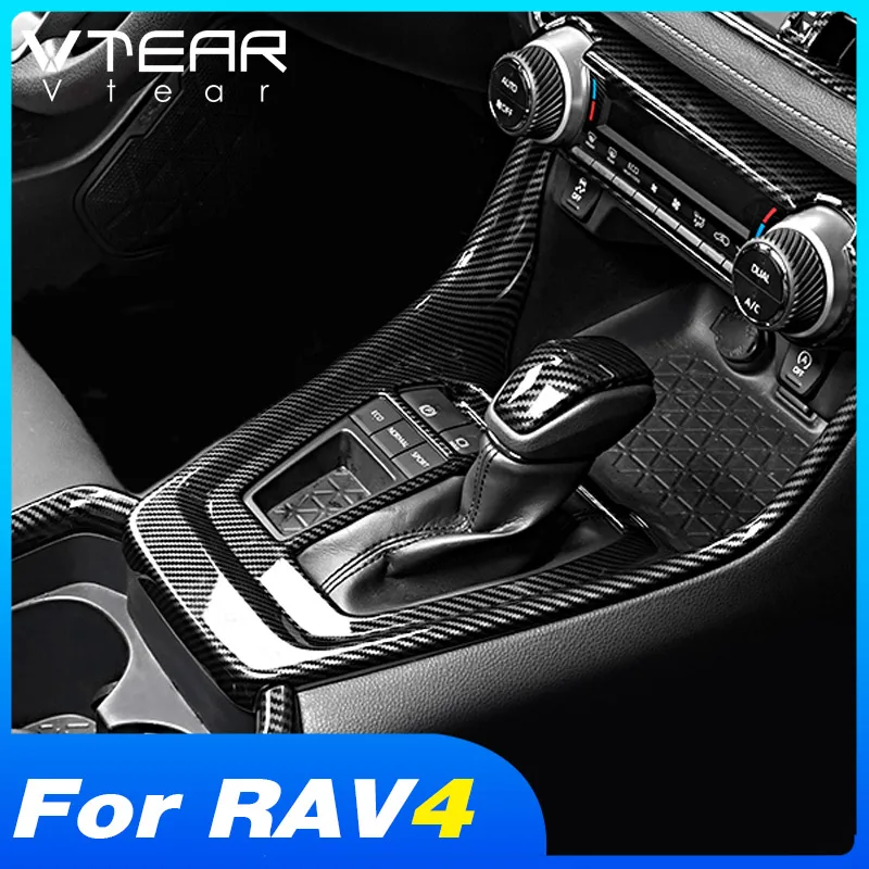 

Vtear для тойота рав 4 Toyota RAV4 2021 2020 2019 аксессуары консоль Шестерня отделка для переключения передач Панель крышка интерьер молдинги модификация наклейка, автомобильные товары