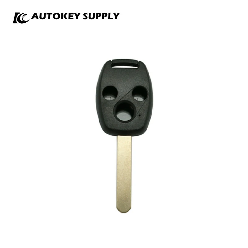 For Honda 3 Buttons Remote Key Shell Without Sticker  With Chip Position No Logo Holder  Autokeysupply AKHDS274