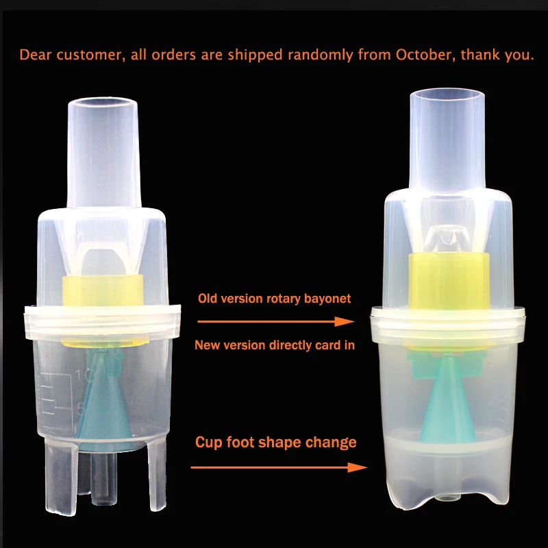 New 10ml Nebulizer nhaler Parts Atomized Cup Inhaler Compressor Part Spray Injector Parts for Adult Child Family