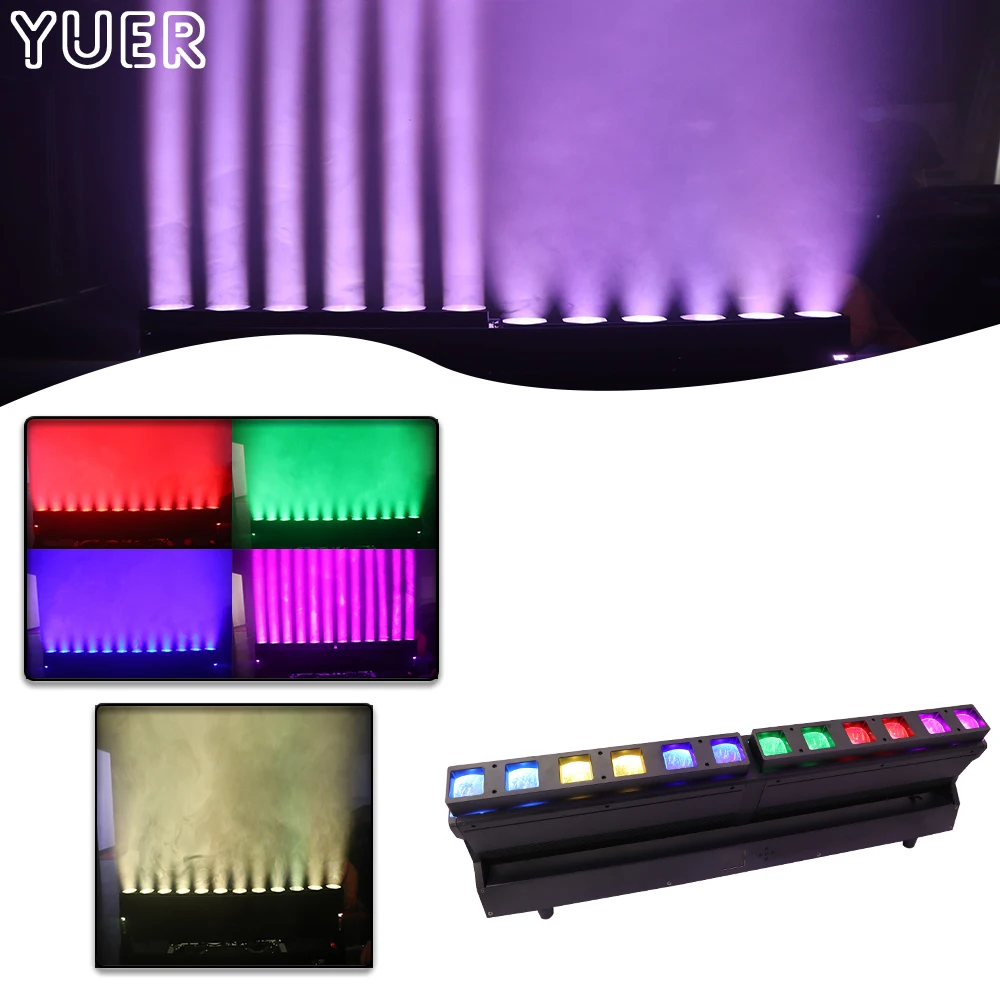 

NEW 12X40W RGBW 4IN1 LED Zoom Strobe Dyeing Beam Effect Light For DJ Disco Stage Party Indoor Outdoor Dance Floor Musci Bar Club