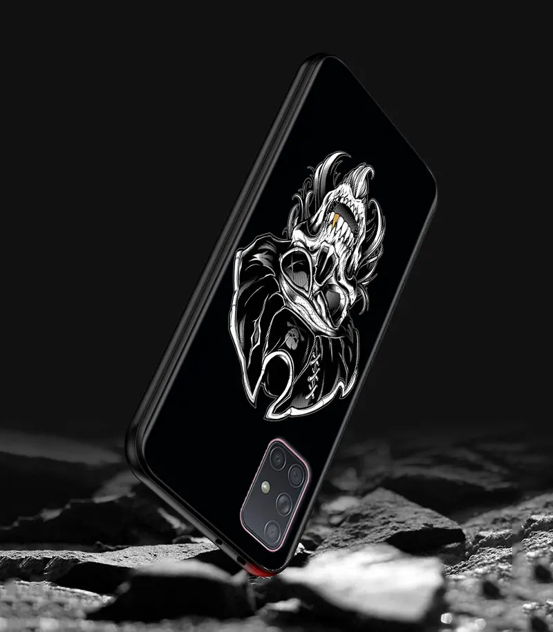 Grim Reaper Skull Skeleton Phone Case for Samsung Galaxy A50 A10 A30 A40 A70 A20S A20E A02S A12 A22 A32 A52 5G A04S Soft Cover