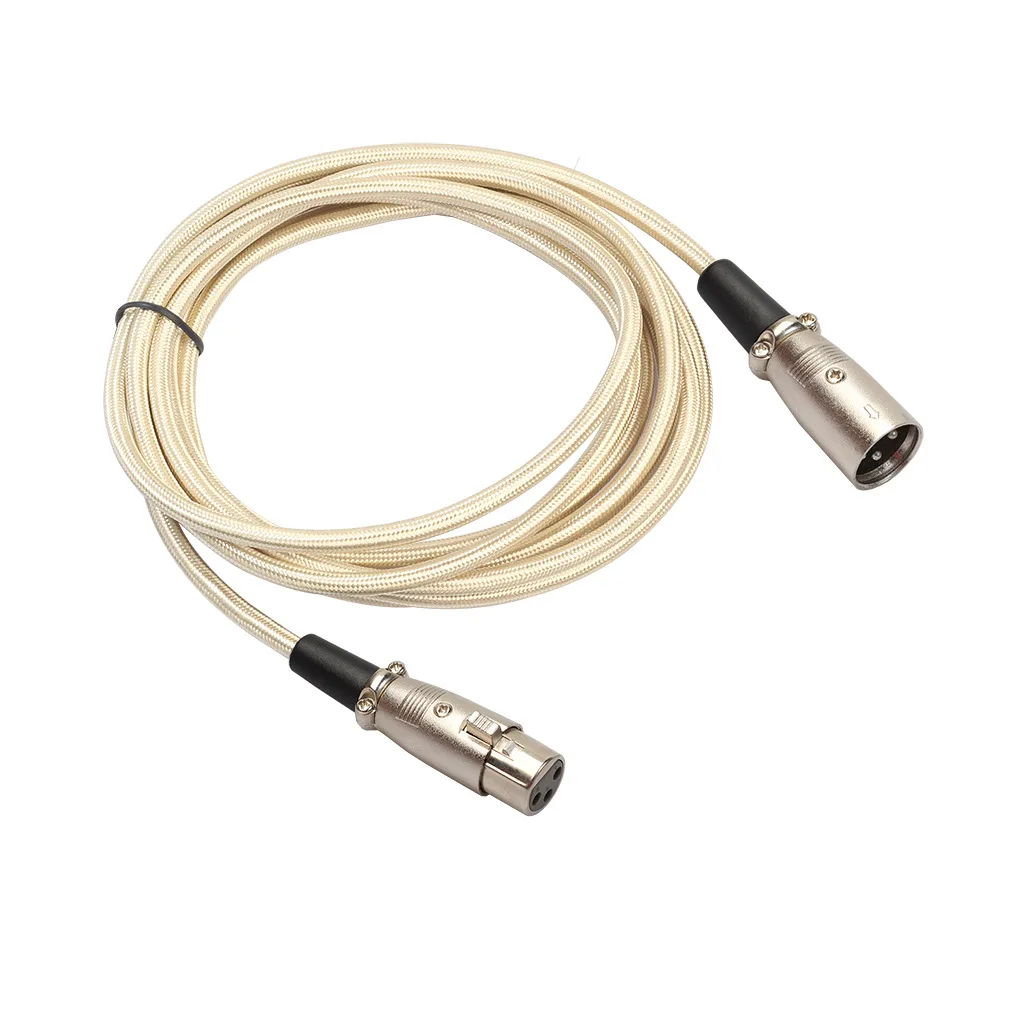 XLR Cable Male To Female M/F 3Pin OFC Audio Cable Foil+Braided Shielded For Microphone Mixer Amplifier 1m  3m 5m 10m 20m