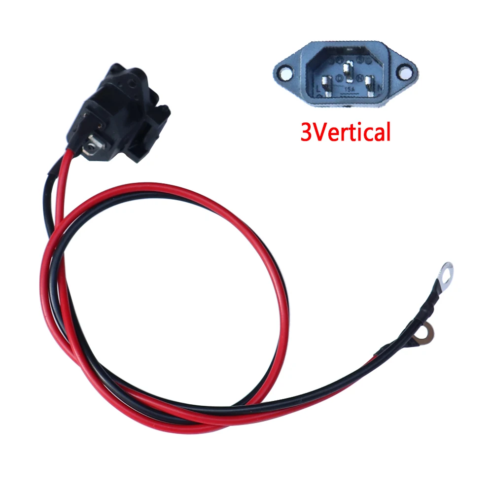 Charging Port Charger Docking Interface Three-core Power Connector For Citycoco Scooter Chinese Harley Scooter Accessories