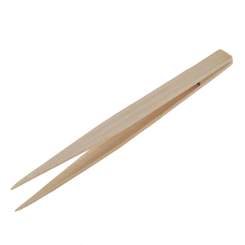 Pointy Tip Bamboo Straight Tweezer Tea Tong Handy Tool