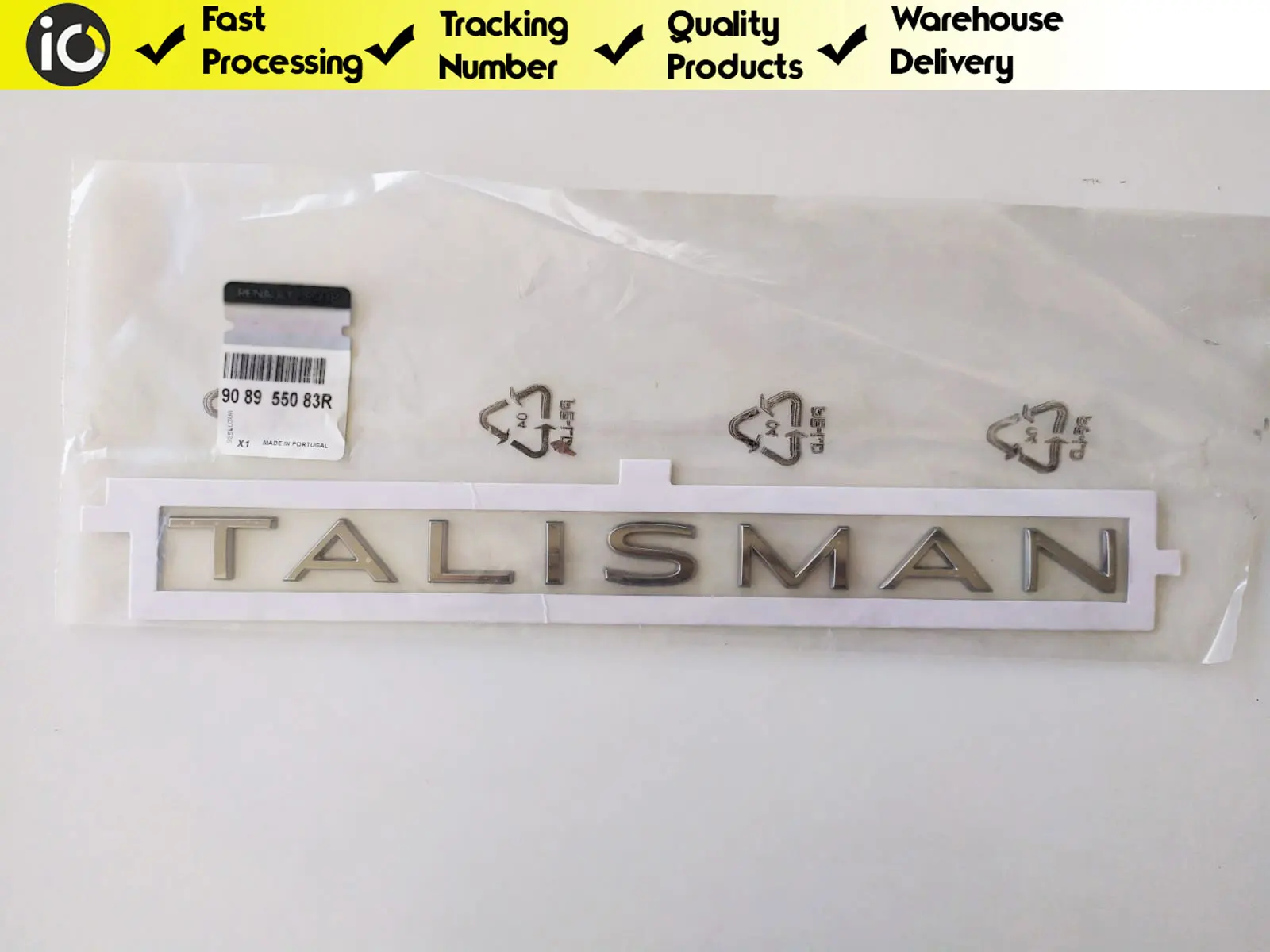 Original Rear Luggage Hood TALISMAN Writing Rigging Logo Emblem Badge For Renault Talisman Oem 908955083R Fast Shipment