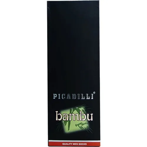 Picadilli bambu masculino meias sazonais antibacteriano lux azul escuro 6 pçs