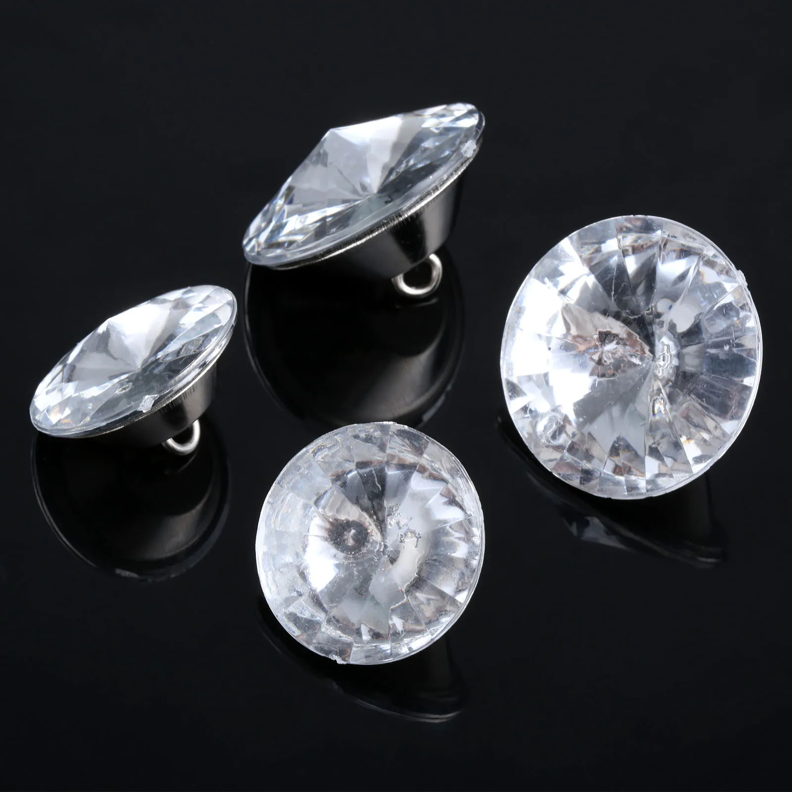 10 Chiếc Pha Lê Khóa Kim Cương Móng Bọc Nút Trang Trí Móng Tay Tacks Đinh Nhọn Pin Thủ Công Sofa Trang Trí Tường 25Mm/30Mm