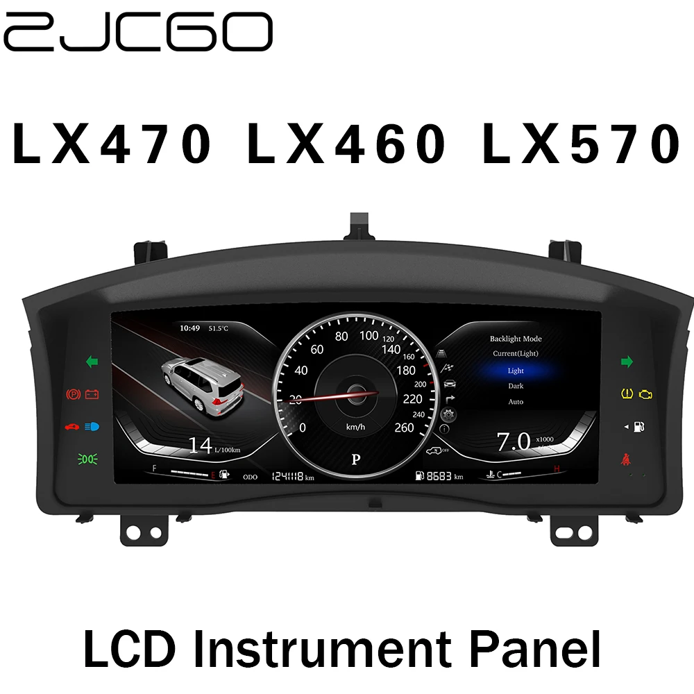 

ZJCGO Auto Accessories 12.3 LCD Instrument Dash Panel Board Meter Screen for Lexus LX 570 LX470 LX460 LX570 J200 Linux OS System