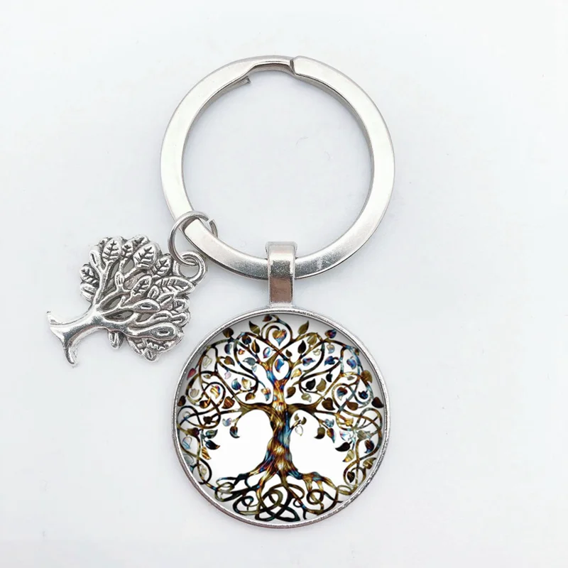 2020 FashionTree of Life KeyChain Vintage Handmade Art Key Chain Key Rings Party Gift Tree of Life Jewelry