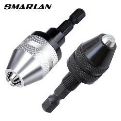 SMARLAN Keyless Drill Chuck 0.3-3.6mm Conversion Tool 1/4