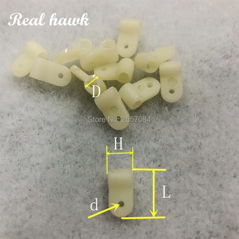 

20pcs Nylon steering arm connector rocker head d1.7/d2/d2.5/d2.8mm rocker knuckle suspension head RC aircraft model accessories