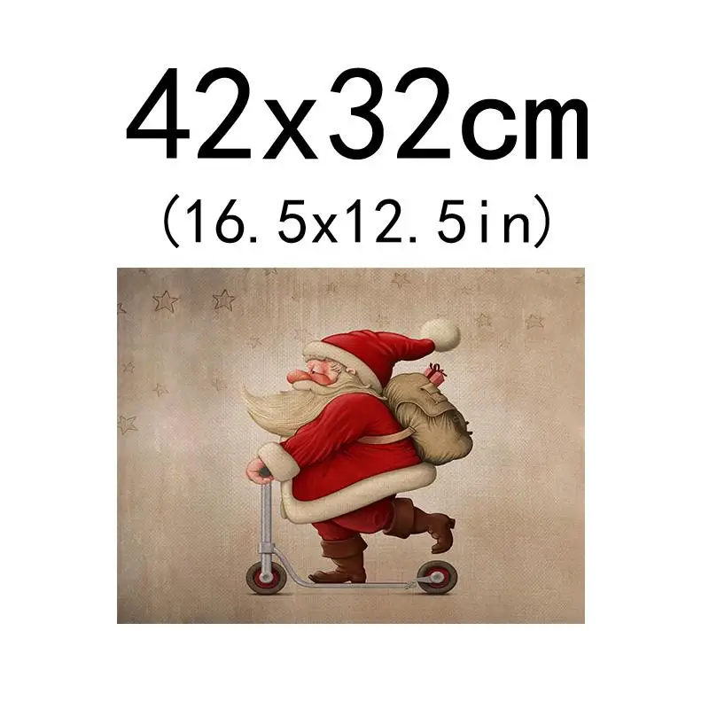 Merry Christmas Santa Claus Table Napkin Creative Christmas Decoration Santa Claus Linen Table Mat Napkins Placemat onderzetters
