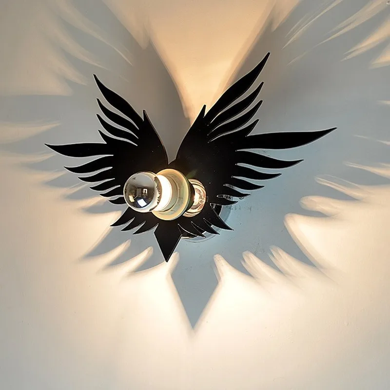 Cartoon Children Room Wall Lamp Angel Shadow Wall Lamp Bedroom Bedside Lamp Aisle Lights Stair Lamp Wall Sconce  Led Wall Light