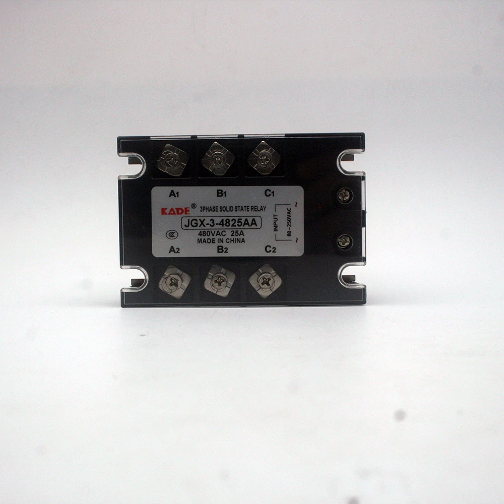 3 Phase  JGX-3-10AA/25AA/40AA/60AA/100AA/120AA/150AA/200AA  Solid State Relay 480VAC  80-250VAC  Three Phase SSR AC Control AC