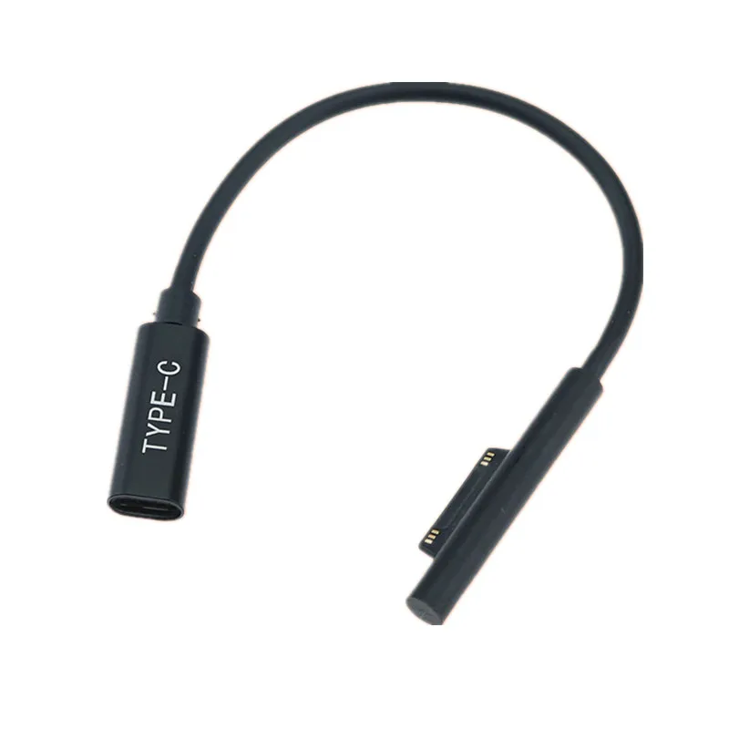 0.2 متر 15 فولت 3A USB Type-C امدادات الطاقة ل مايكروسوفت السطح برو 4 5 6 الذهاب PD محول الشحن كابل تيار مستمر الحبل شاحن سريع اللوحي