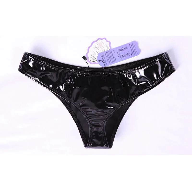 Shiny Or Matt PU Leather Women Thong G String Sexy Panties PVC Shiny Tanga Thong Briefs Underwear Lingerie Calcinha Panty Bragas