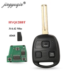 Jingyuqin klucz zdalny 3 przyciski 4 d68 Chip 314.4MHz FOB dla Lexus RX330 RX350 RX400h HYQ12BBT 89070-48821