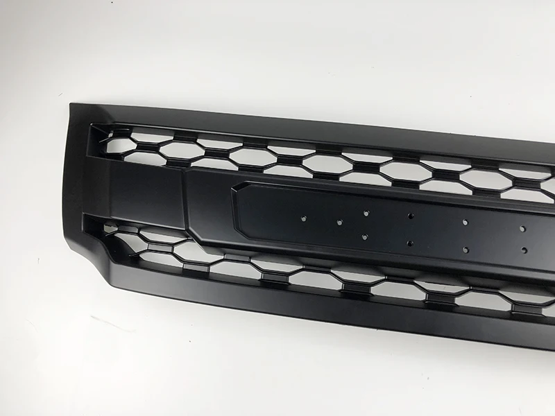 Fit For NAVARA NP300 D23 2015-2018 Front Racing Radiator Grills Grille Matte Black Abs Mask LED Grille