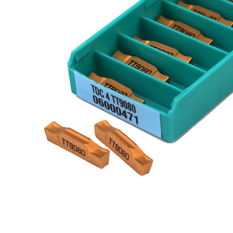 Inserts en carbure pour tour CNC, rainurage, outils de coupe rainurés pour support TTER, TDC2, TDC3, TDC4, TT9030, TT9080, 2mm, 3mm, 4mm, 10 pièces