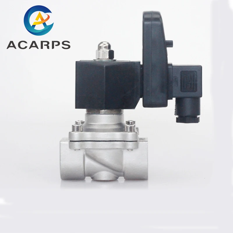 2 way Direct Acting Stainless Steel 3/4 inch  Water Solenoid valve Wiith timer 230v 12V 24v Normally Closed