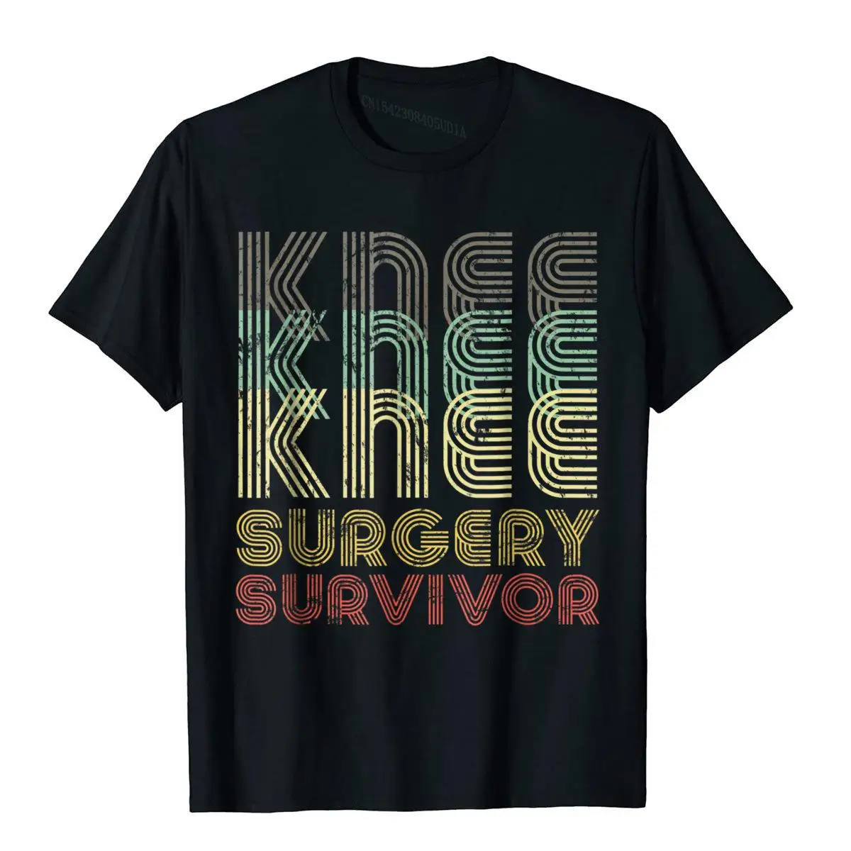 Retro Knee Surgery Survivor Shirt Hospital Get Well Gift Tee T Shirts Tops Shirts Faddish Cotton Customized Comfortable Men's