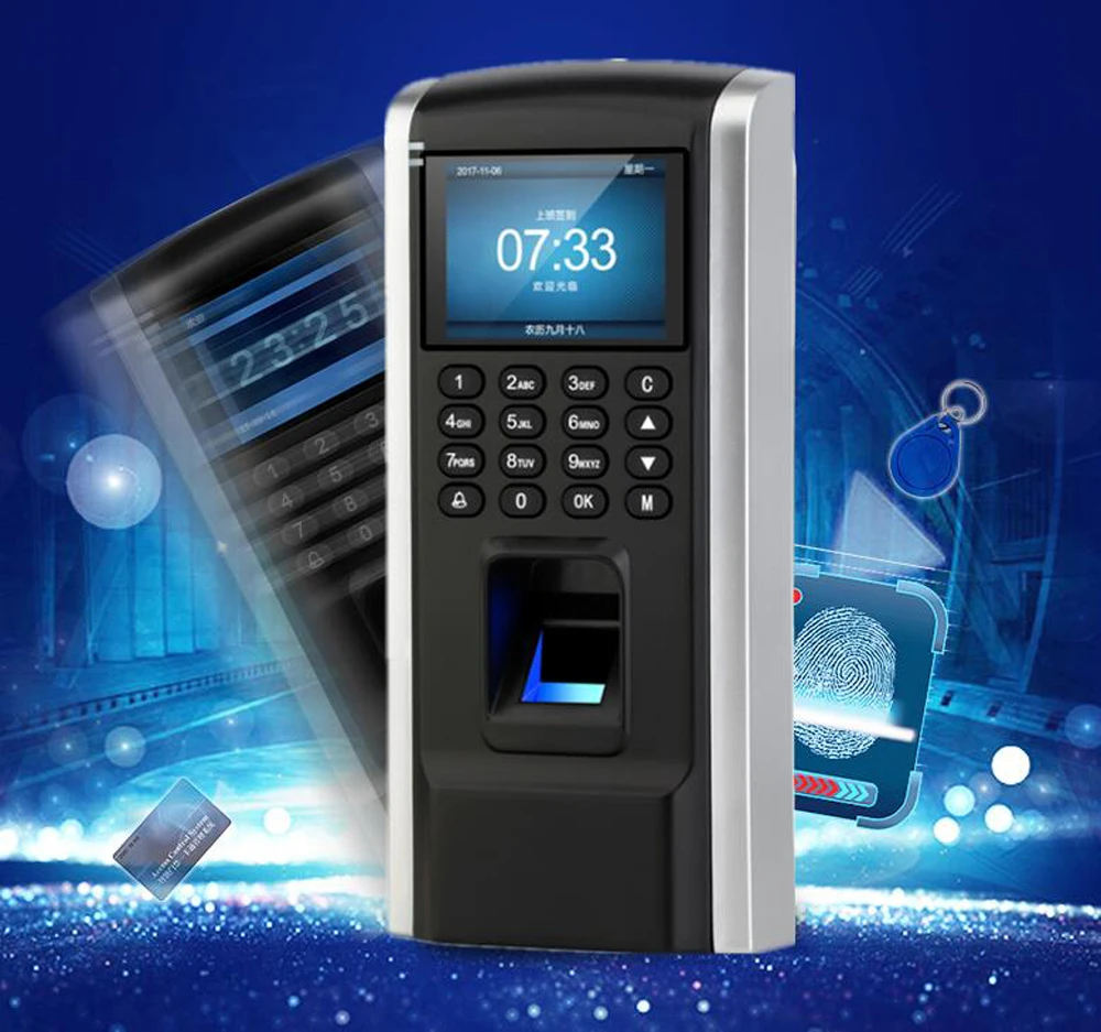 Fingerprint Access Control Employee Time Attendance RFID Biometric Access TCP/IP USB port