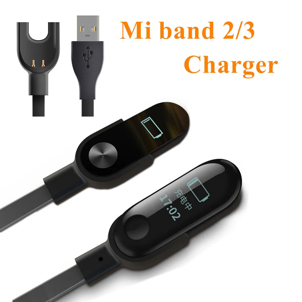 شواحن ل شياو mi mi الفرقة 4 3 استبدال الحبل USB شحن ل mi الفرقة 4 الذكية معصمه Accessorice mi الفرقة 2 كابل شحن