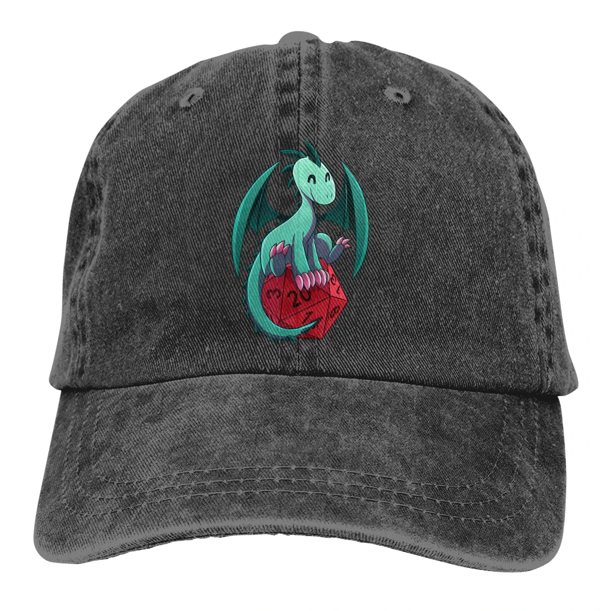 

D&D Dragons And Dice The Baseball Cap Peaked capt Sport Unisex Outdoor Custom The science of 20 sided dice Hats