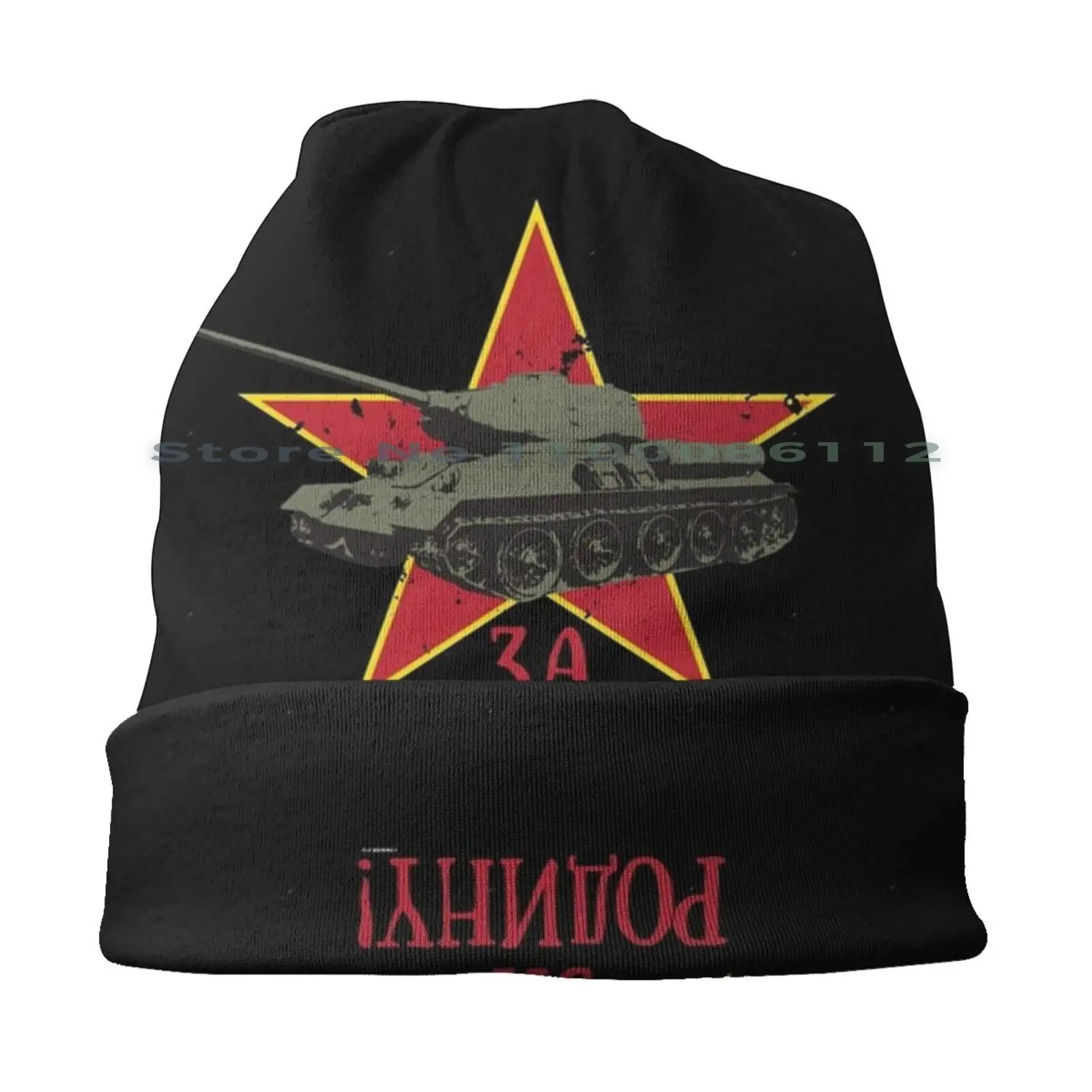 T34 Tank-For The Motherland Beanies Knit Hat Tank Fibel Wwii Kingtiger Manual Transmission Iv Achtung Armor Jagdpanther