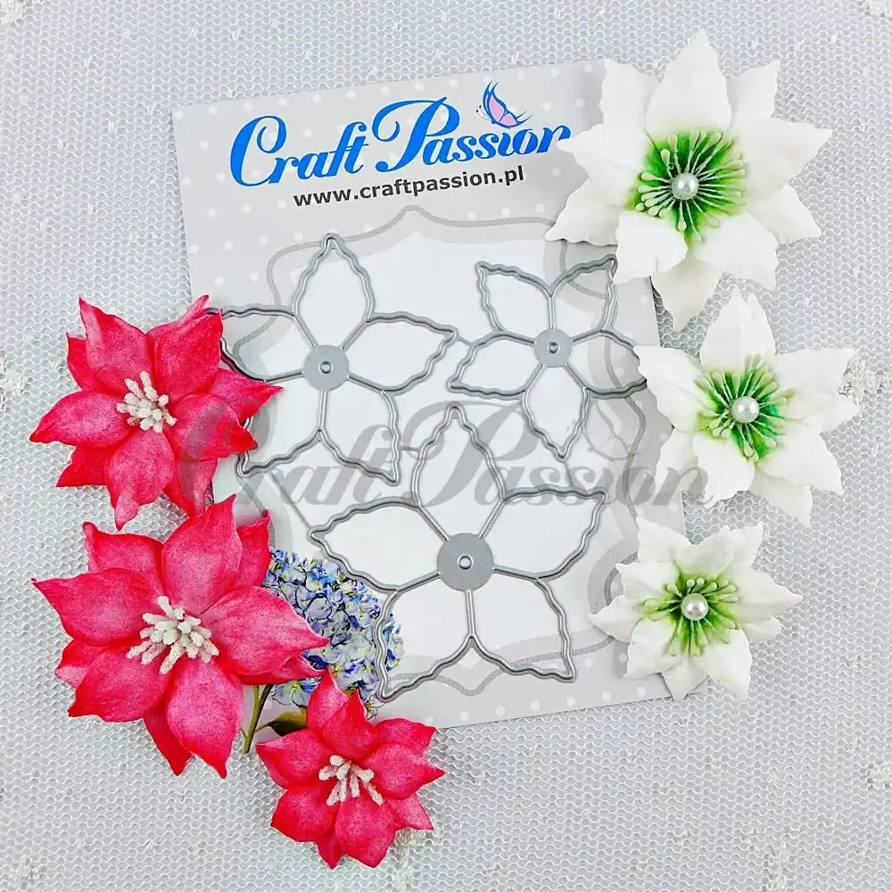 New Metal Cutting dies poinsettia Die Cut Scrapbooking Paper Craft Handmade Card Punch Art Cutter Decorative Stencil