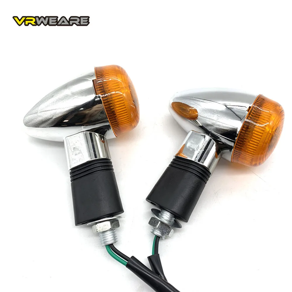 Luces intermitentes para motocicleta, 4 Uds., para Kawasaki Vulcan VN800 900 1500 1600 1700 2000, luz de giro RETRO personalizada Honda VTX1300 C R S