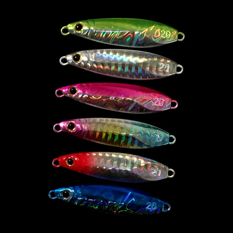 Shore Cast Jig Fishing Lure Bait Slow Shaking Jigs Artificial Jigbait 15g 20g Metal Lures 1 Piece Sale