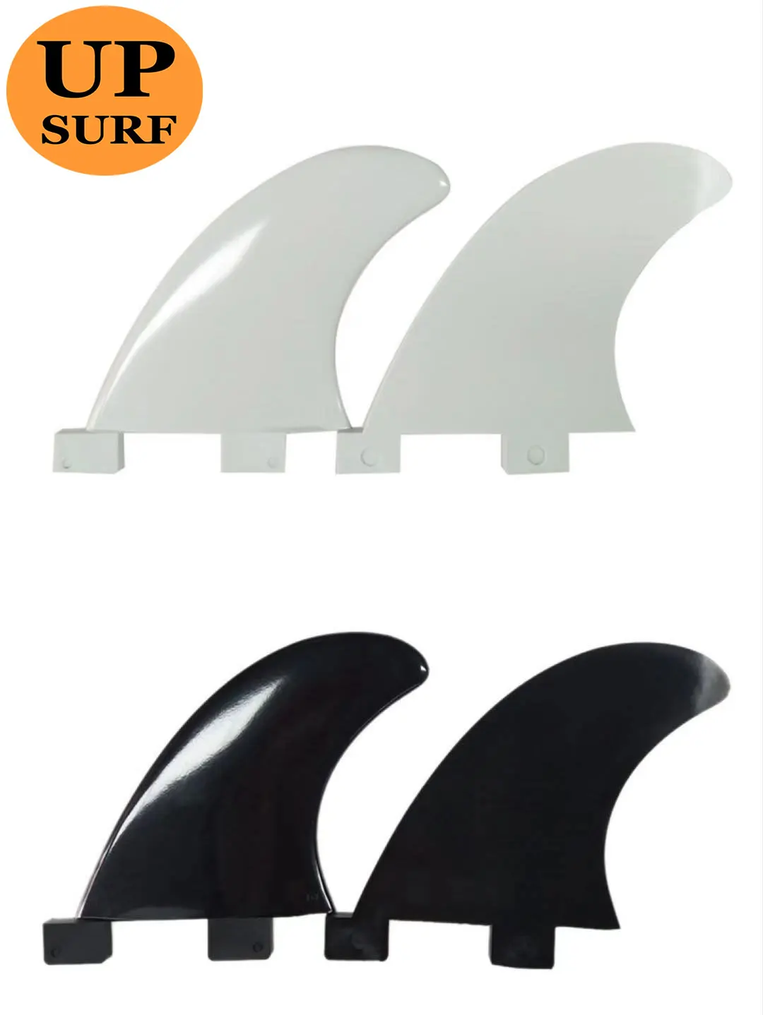 

Sup Fin 2 PCS GL Twin Fin Surf Plastic Surfboard Fins Double Tabs Nylon Fins UPSURF FCS GL Surfboard Fin Twin