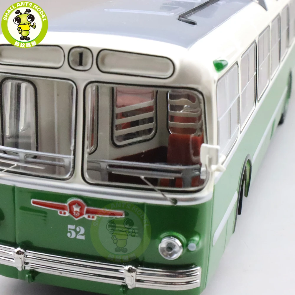 1/43 Classic ZIU 5 Trolleybus Soviet Union Russia City bus Diecast Bus Car Model Toys Gifts